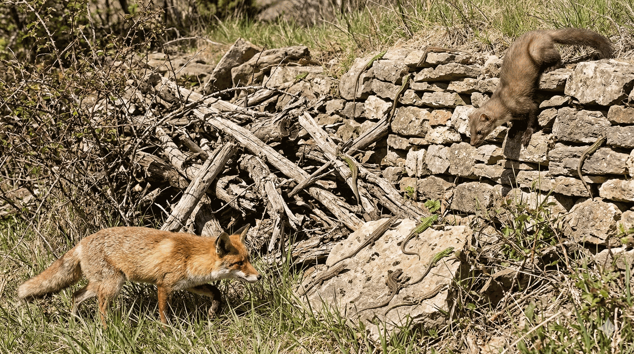 Initial lizard habitat